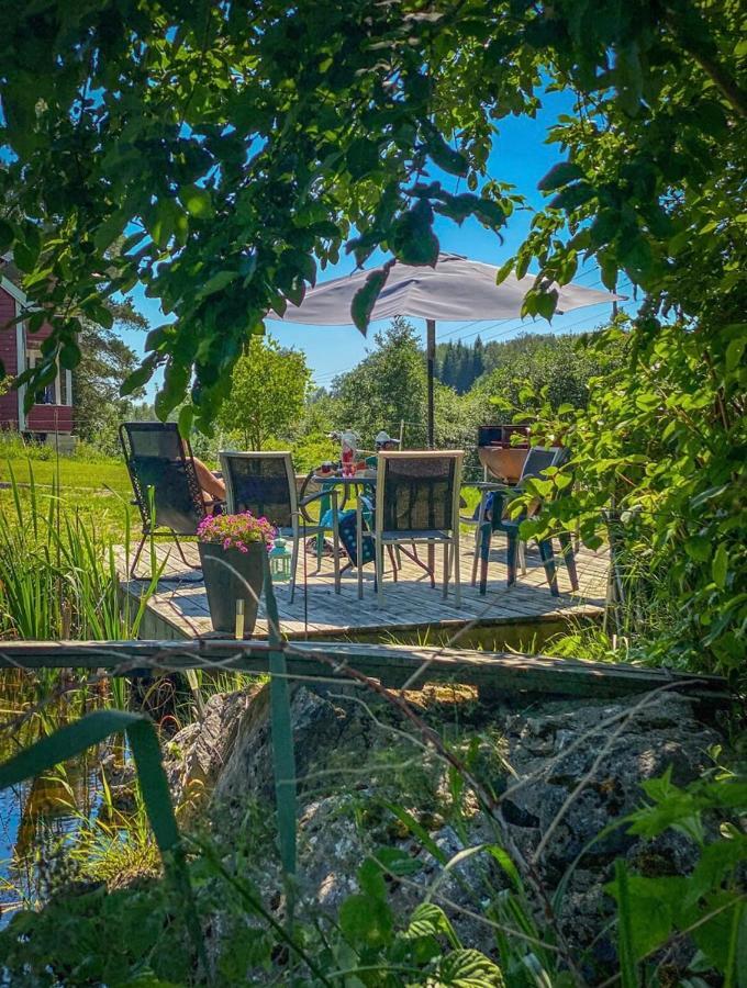 Koselig Hytte Langs Elven Skien Esterno foto